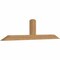 Ekena Millwork Portland Smooth Timber Gable Bracket, Western Red Cedar, 96"W x 24"H x 5 1/2"D x 5 1/2"F, 6/12 Pitch GBW096X24X0606POR00SWR - alternate 5